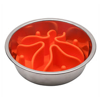 Slow Feeder Dog Bowls Insert Soft Silicone Slow Eating Puppy Food Bowl for Dogs