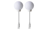 Smart Voice Control Moon Night Light USB Plug-in Flexible Gooseneck Dimmable LED Bedside Lamp