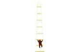 3 Meter Christmas Ladder Lights with Santa Claus