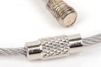 50Pcs Color Wire Keychain Cable Rings