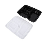 10PCS/20PCS 3 Compartment Food Storage with Lids Disposable Food Containers
