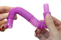 8Pcs  Anxiety Stress Relief Fidget Pop Tube Fidget Sensory Toy Stretch Tubes