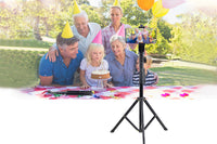 Extendable Rotating Selfie Tripod Stand with Phone Clamp for Mobile Phone Camera