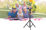 Extendable Rotating Selfie Tripod Stand with Phone Clamp for Mobile Phone Camera