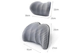 Car Seat Memory Foam Lumbar Back Pillow Support Back Chair Cushion Neck Pillow