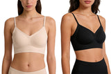 3pcs Women Seamless Bra No Underwire Backless Bralette Push Up Bra