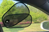 2-In-1 Car Window Sun Shade Mesh Side Window Sun Visor for Glare Reduction