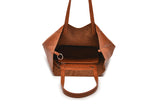 PU Leather Oversized Tote Bag Large Handbag with Internal Cosmetic Bag