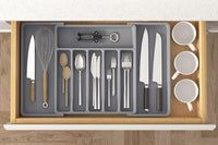 Expandable Utensil Tray Kitchen Drawer Organizer for Forks Knives