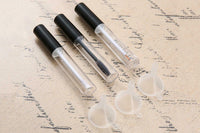 3-Piece 10ml Clear Cosmetic Tube Set for Mascara Lip Gloss
