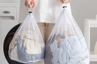 3Pcs 50x70cm Mesh Laundry Bags with Drawstring Closure for Delicate Clothes