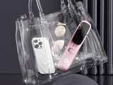 USB Rechargeable Hair Straightening Brush with LED Screen