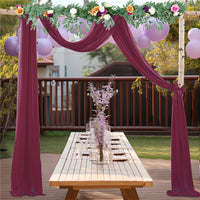 Chiffon Wedding Arch Draping Fabric Backdrop Curtain Drape Tulle