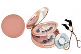 3 Pairs of Magnetic Glue-Free Eyelash Kit with Reusable Magnetic Eyelash Clip Set