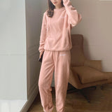 Women’s Fluffy Pyjamas Set