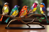 Stained  Birds Home Ornament Decorations