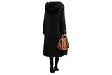 Women Fleece Long Hooded Jacket