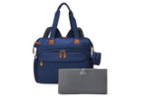 Diaper Bag Backpack with Separate Shoe Compartment and Changing Mat