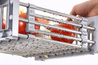 Extendable Stainless Steel Sink Strainer Drain Basket Dish Drying Rack