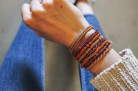 20Pcs Boho Hair Ties Bracelet Elastic Hair Bands for Women