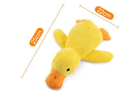 Anti-Chew Calming Duck Dog Toy Teeth Cleaning w/Quacking Sound