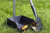 Dog Pooper Scooper Long Handle Stainless Steel Tray Rake Set
