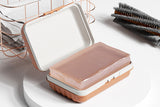 2-Layer Soap Box Container with Lid Travel Soap Holder