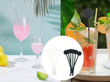 80Pcs Plastic Disc Twizzlers Stirrer Sticks