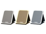 Fold LED Dimmable Makeup Mirror with 3 Colors Adjustable Light