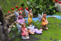 5Pcs Garden Ornament Fairy Statues Mini Garden Decor