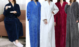 Women Plush Zipper Lounger Robe