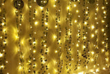 10-Meter 100LED Artificial Ivy Leaves Light String Battery-powered Light String