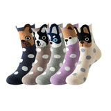 Five Pairs of Cotton Dog Socks