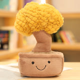 Emotional Support Toy with Expression and Plush Stuffed Potted Fortune Tree Ornament