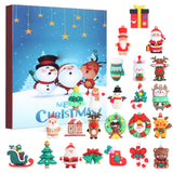 24 Day Christmas Advent Calendar Pendant Blind Box Countdown Set