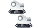 Set of 2Pcs Groove Cleaning Brush with Hidden Scraper