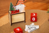 Portable Santa Design Christmas Calendar Ornament