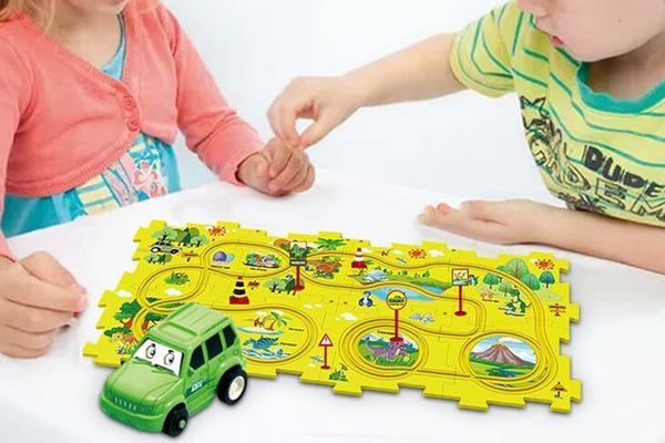 DIY Car Track Puzzle Play Set