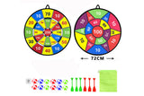 Large Double-Sided Dart Board Game For Kids