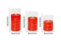 3 Pieces LED Flameless Candle Lights Set