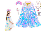 9-Piece Mermaid Princess Dress-Up Cape Kit