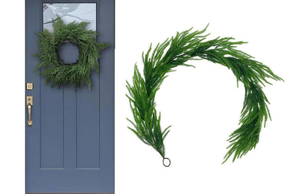 Christmas Artificial Norfolk Pine Garland