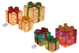 3-Piece Christmas Lighted Gift Boxes Set