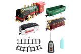 Electric Steam Train Set with Sound and Light