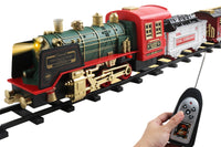 Electric Steam Train Set with Sound and Light