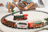 Electric Steam Train Set with Sound and Light