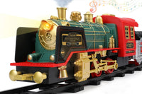 Electric Steam Train Set with Sound and Light