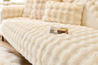 Imitation Rabbit Plush Sofa Cover