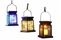 Set of 2Pcs Solar Hanging Lantern Lights