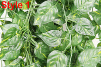 4pcs Artificial Ivy Vine Hanging Leaf Garland Plants Home Decoration Artificial Plants